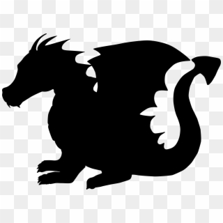 Free Image On Pixabay - Cute Dragon Silhouette, HD Png Download