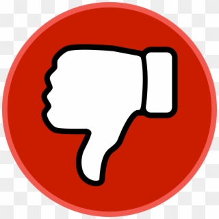Youtube Dislike Vector - Thumbs Down Icon Png, Transparent Png