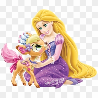 Disney Princess Rapunzel With Little Deer Transparent - Princess Easter Clip Art, HD Png Download