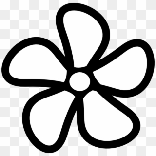 Flower Outline Png - Flowers Clipart Black And White, Transparent Png