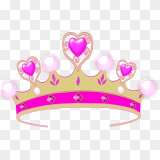 28 Collection Of Pink Princess Crown Clipart - Princess Crown Clip Art, HD Png Download