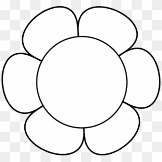 Flower Clip Art - Black And White Clip Art Flower, HD Png Download