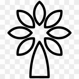 Plant Flower Outline Comments - Daisy Vector Flower Svg, HD Png Download