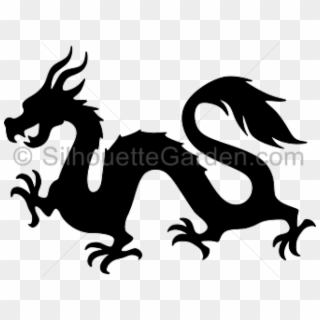 Simple Chinese Dragon Silhouette , Png Download - Chinese Dragon Easy Clipart, Transparent Png