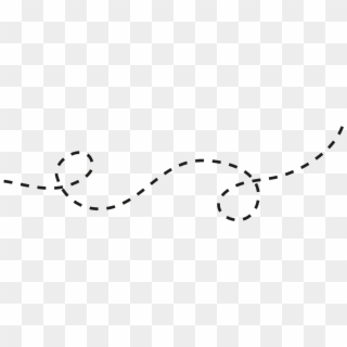 curved dotted line