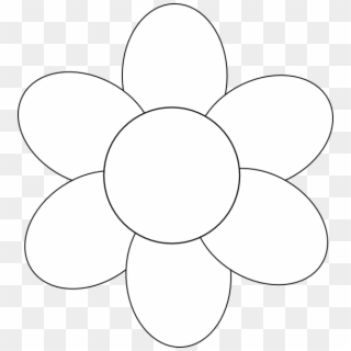 Flower Template Free Printable - Mothers Day Flower Template, HD Png Download