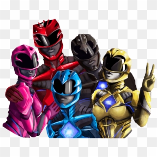 Power Rangers Group Sticker - Power Rangers 2017 Stickers, HD Png Download