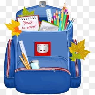 Back To School Clipart Giveaway - School Bags Clipart Png, Transparent Png