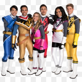Power Morphicon 2018 The Cast Of Power Rangers Ninja - Power Rangers Calvin And Hayley, HD Png Download
