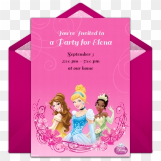 Disney Princess Online Invitation - Princess Celestia Birthday Invitations, HD Png Download