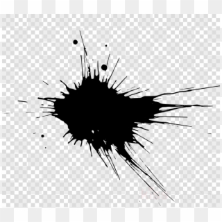 Download Ink Splatter Logo Clipart Black And White - Flying Black Birds Png, Transparent Png