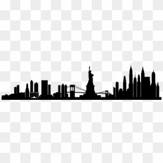 New York City Skyline - New York City Skyline Silhouette Transparent, HD Png Download