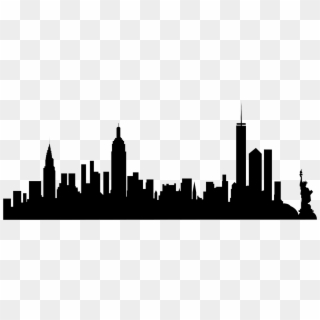 - New York City Skyline Png , Png - New York City Skyline Silhouette Poster, Transparent Png