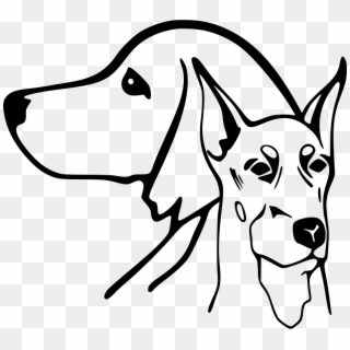 Png File Svg - Dog And Cat Drawing, Transparent Png