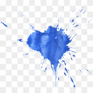 Png File Size - Blue Paint Splatter Png, Transparent Png