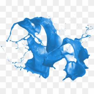 Blue Paint Splash Png - Respingo De Tinta Azul Png, Transparent Png