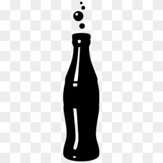 Picture Black And White Download Cola Bottle Silhouettes - Glass Soda Bottle Silhouette, HD Png Download