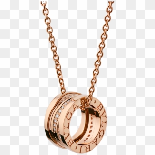 Zero1 Necklace Necklace Rose Gold Pink - Rose Gold Bvlgari Necklace, HD Png Download