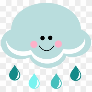 Clipart Cute Rain Cloud, HD Png Download