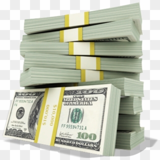 Stacks Racks Hundreds Cash Money - Stacks Of Money Transparent, HD Png Download