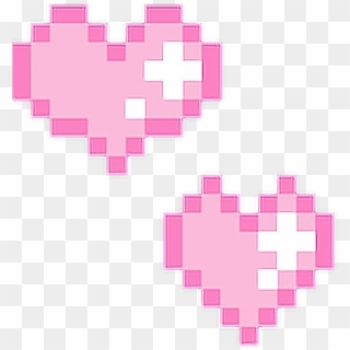Hearts Pink Pixel Pixels Tumblr Cute Lovely Love - Pixel Heart Gif, HD Png Download