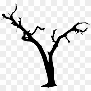 Free Png Dead Tree Silhouette Png Images Transparent - Transparent Spooky Tree Silhouette, Png Download