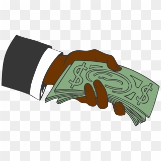 Hand Giving Money Vector Clipart Image - Hand Giving Money Cartoon, HD Png Download