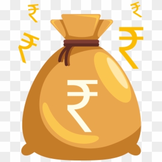 Download - Indian Rupees Bag Png, Transparent Png