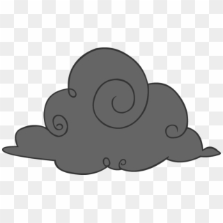 Rain Cloud Storm Cloud Clipart - Black Cloud Png Cartoon, Transparent Png