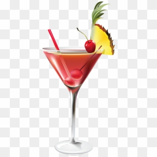 Cocktail With Pineapple Png Clipart Picture - Transparent Background Cocktails Clipart, Png Download
