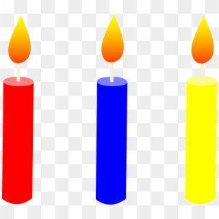 Birthday Candles Png Icon - Clip Art Birthday Candle, Transparent Png