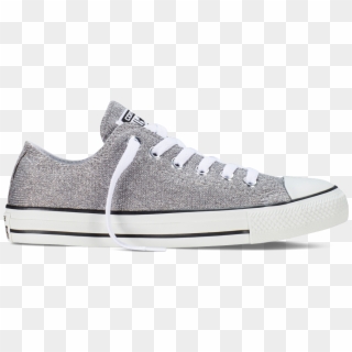 Chuck Taylor All Star Sparkle Knit Silver/white/black - All Star Shoes Silver, HD Png Download