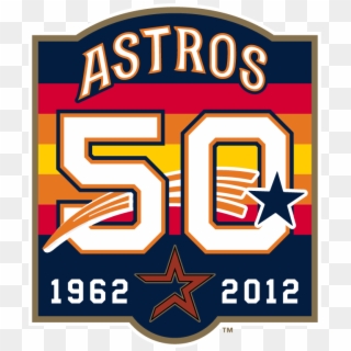 Houston Astros 50th Anniversary Logo For The 2012 Season - Houston Astros, HD Png Download