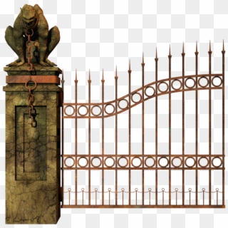 Gate Png Pic - Cemetery Gate Png, Transparent Png