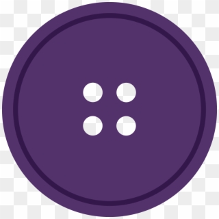 Purple Round Cloth Button With 4 Hole Png Image - Gloucester Road Tube Station, Transparent Png