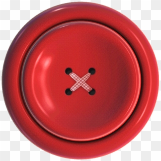 Red Sewing Button With 4 Hole Png Image - Shirt Button Png, Transparent Png