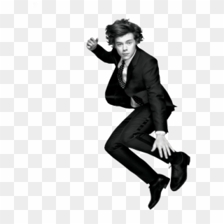 “ Harry Jumping 4 Joy Yayy Not Bothered To Write A - Boy Band Black And White, HD Png Download