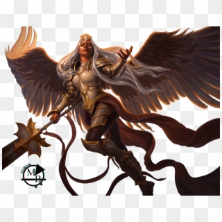 Clip Art Library Png Angels For Free Download On - Magic The Gathering Angel Art, Transparent Png