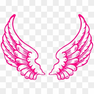 Wings Angel Feathers Wings Of Angels Spread Large - Pink Angel Wings Clip Art, HD Png Download