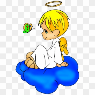Baby Angel Clipart - Cute Angel Boy Cartoon, HD Png Download
