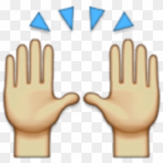 Praying Hands Emoji Png - Hands Raised Emoji Png, Transparent Png