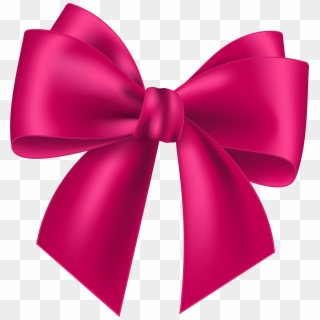 Pink Bow Transparent Clip Art Image - Pink Bow Tie Transparent, HD Png Download