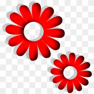 Flower Png Vector - Red Flower Vector Png, Transparent Png