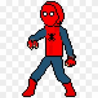 Homemade Suit By Coolphantomlink - Spiderman Homecoming Pixel Art, HD Png Download