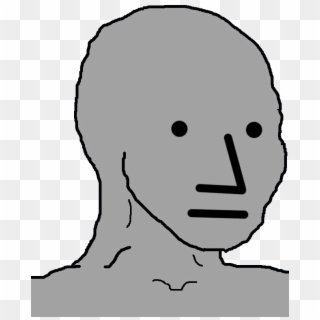 2018 Was Also A Dynamic Meme Year - Npc Meme Orange Man Bad, HD Png Download