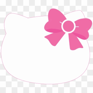 Homey Design Pink Bow Clipart Hello Kitty - Hello Kitty Head Invitation Card, HD Png Download