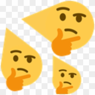Thinking Face Emoji - Thinking Emojis Discord, HD Png Download