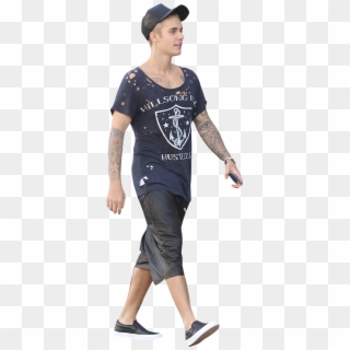 Justin Bieber Walking Png Image - People Walking Transparent Background, Png Download