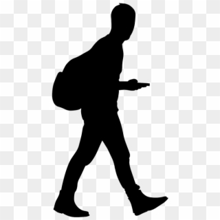 Silhouette Walking Png - Icono Caminar Png, Transparent Png