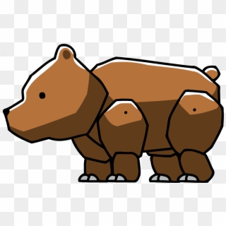 Mammal Clipart Grizzly Bear - Scribblenauts Bear Png, Transparent Png